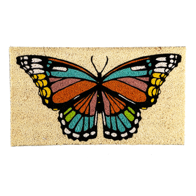 Evergreen Floormat,Butterfly Fields Coir Mat,0.56x28x16 Inches