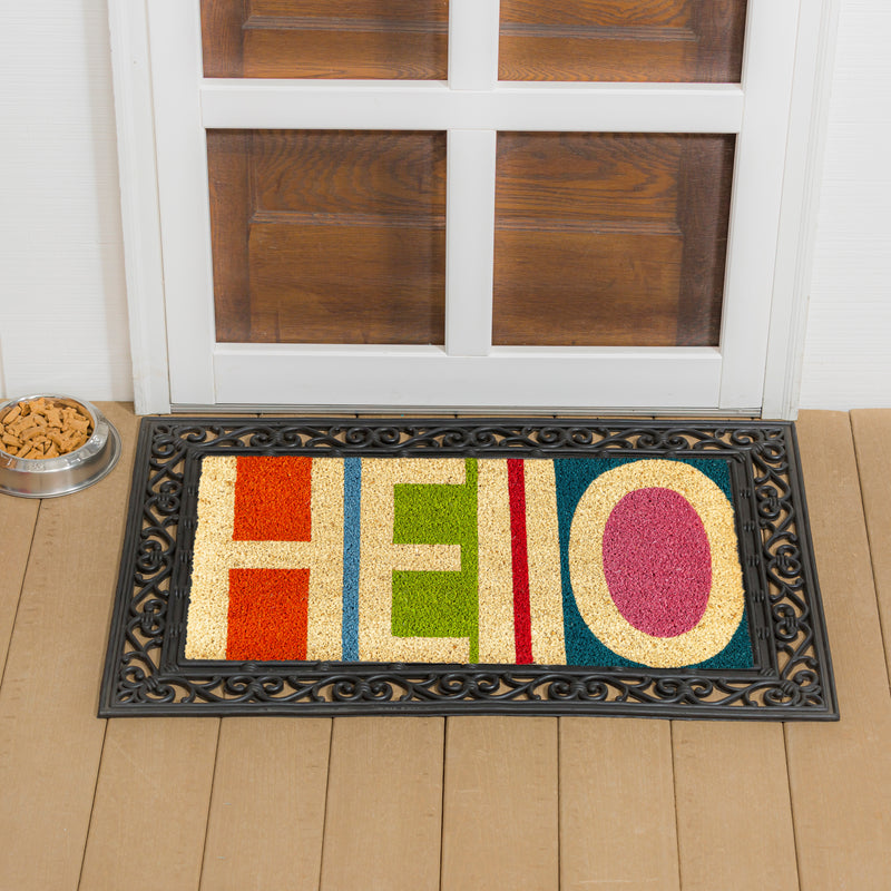 Colorful Hello Coir Mat,2rm1167