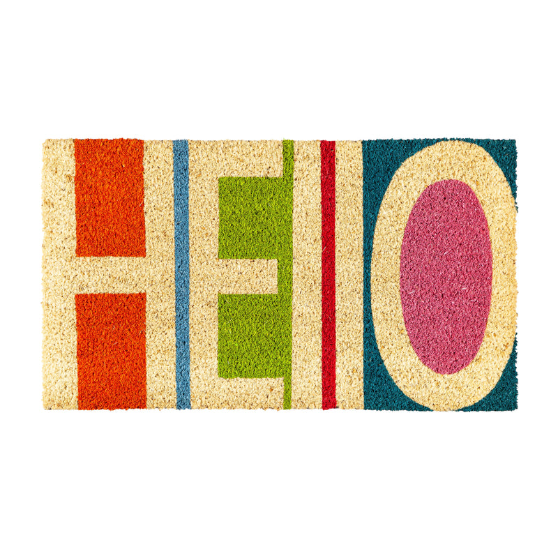 Colorful Hello Coir Mat,2rm1167