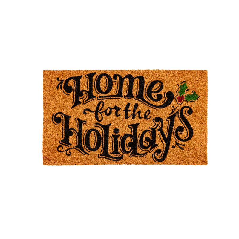 Evergreen Floormat,Holiday Greeting Coir Mat, 3 Asst,28x0.56x16 Inches