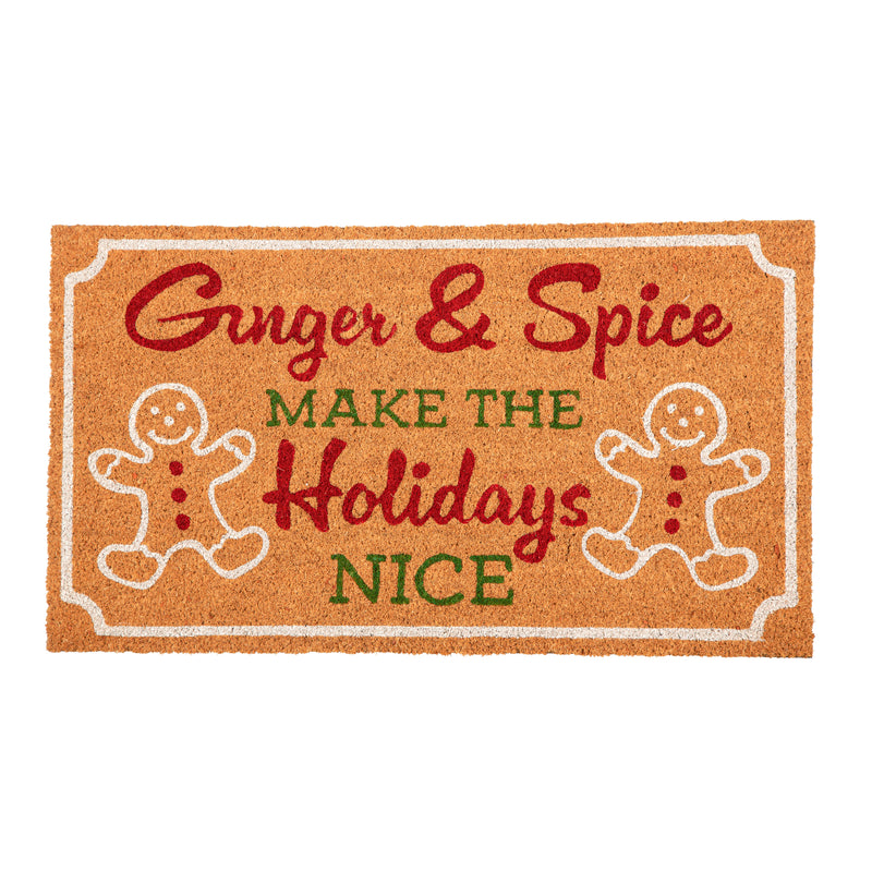 Evergreen Floormat,Festive Festivity Coir Mat,28x0.56x16 Inches