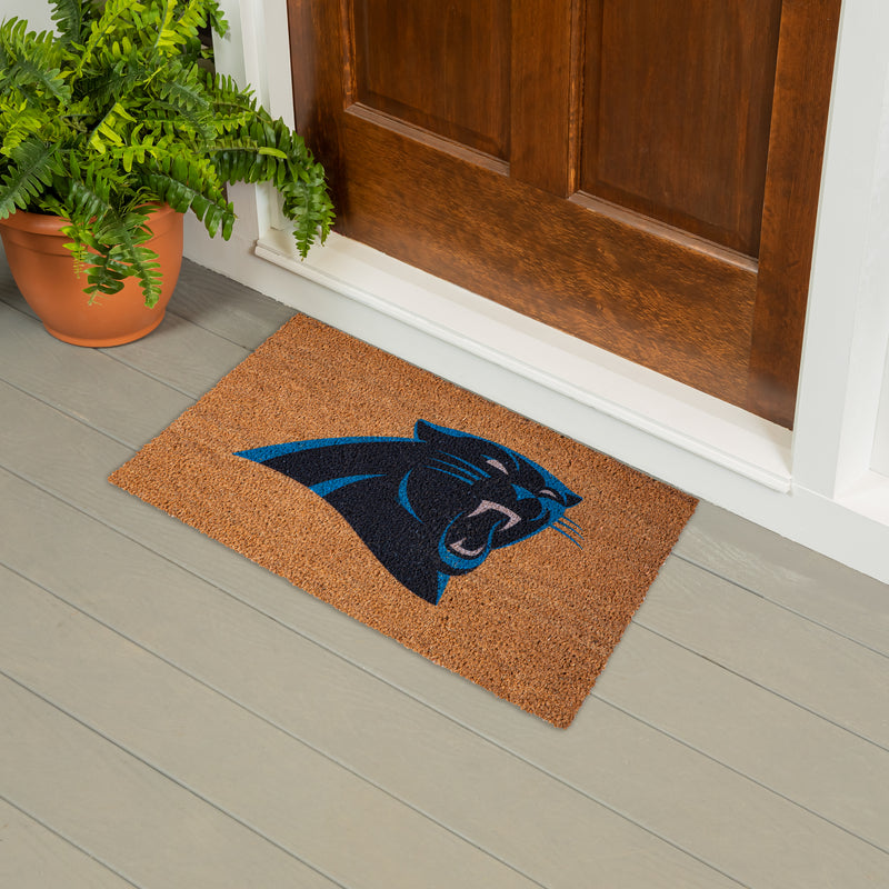 Coir Mat, 16"x28", Carolina Panthers,2rm3804usa