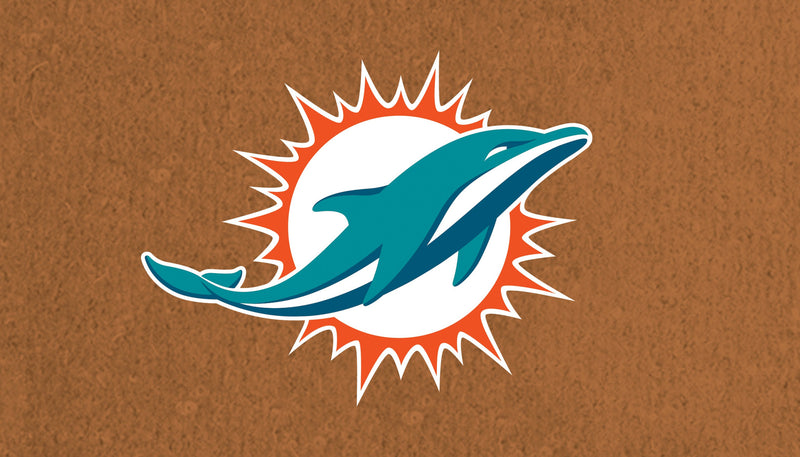 Coir Mat, 16"x28", Miami Dolphins,2rm3816usa