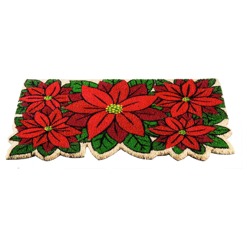 Poinsettia Shaped Coir Mat,2rm470