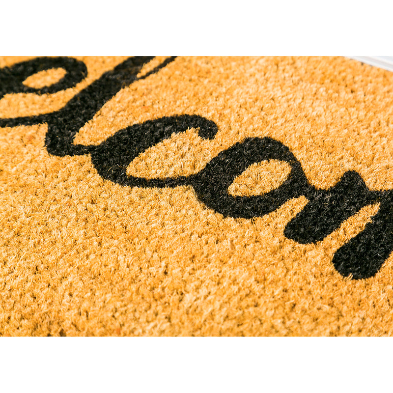 Cat Welcome Shaped Coir Mat,2rm479