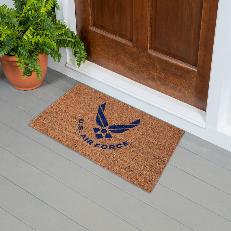 Coir Mat, 16"x28", US Air Force,2rm5064usa