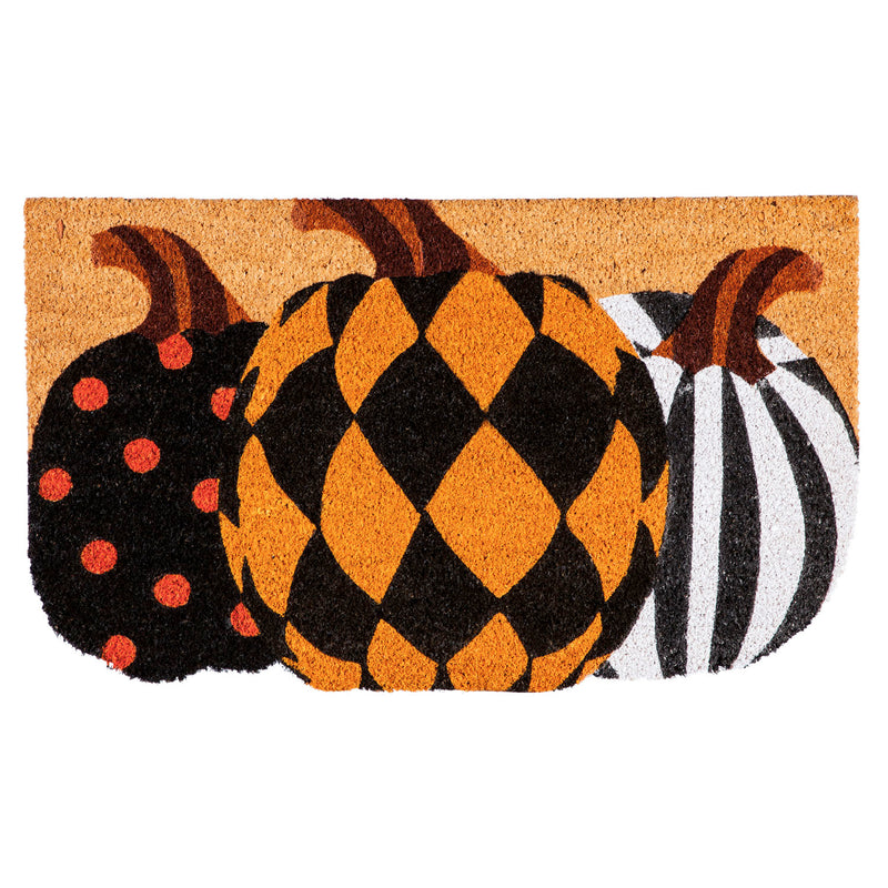 Pattern Pumpkins Shaped Coir Mat,2rm699