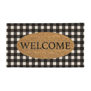 Buffalo Check Welcome Coir Mat,2rm794