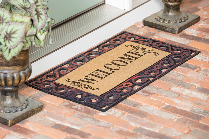 Welcome Flocked Sassafras Coir Switch Mat,2rmc1275lm