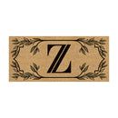 Monogram Flocked Sassafras Coir Switch Mat, Letter Z,2rmc1288sz