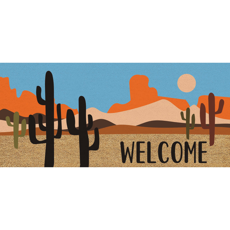 Desert Welcome Flocked Coir Sassafras Switch Mat,2rmc1346s