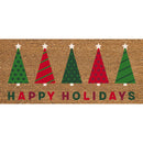 Happy Holiday Trees Flocked Coir Sassafras Switch Mat,2rmc1389s