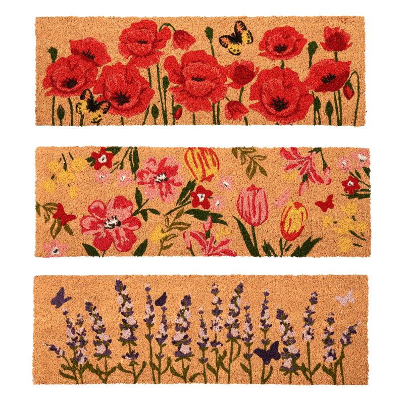 Evergreen Floormat,Garden Floral Kensington Switch Mat,28.25x0.59x9.25 Inches