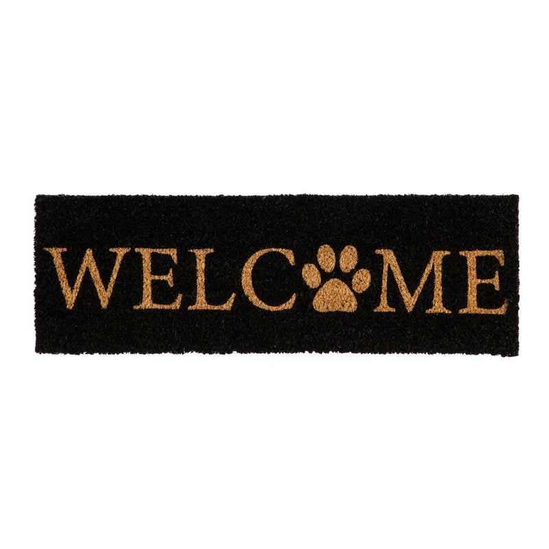 Evergreen Flag Paw Print Welcome Kensington Switch Mat - 28 x 1 x 9 Inches