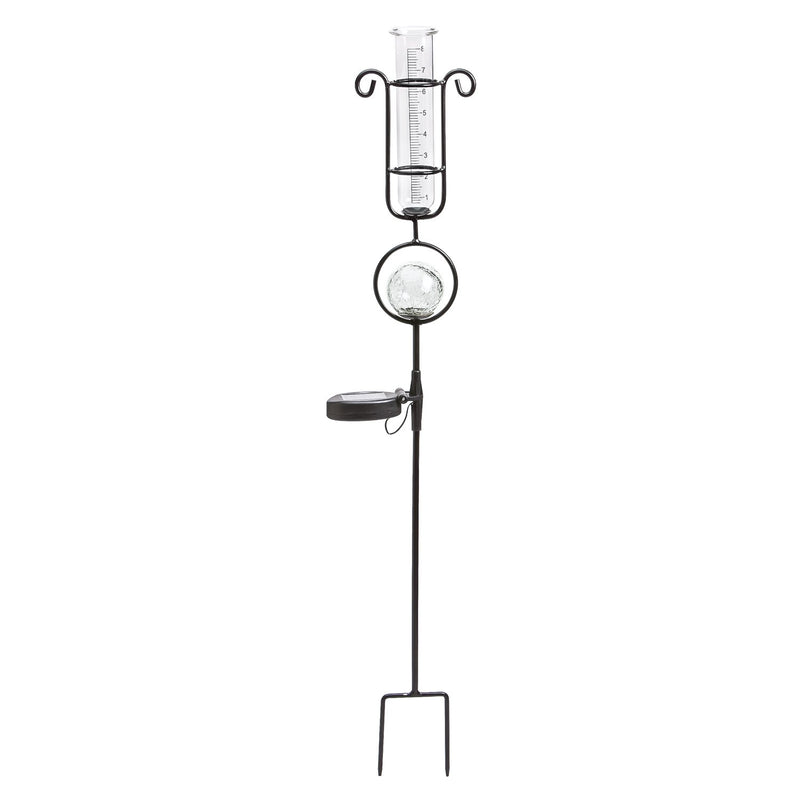 Rain gauge with solar light,2sp065