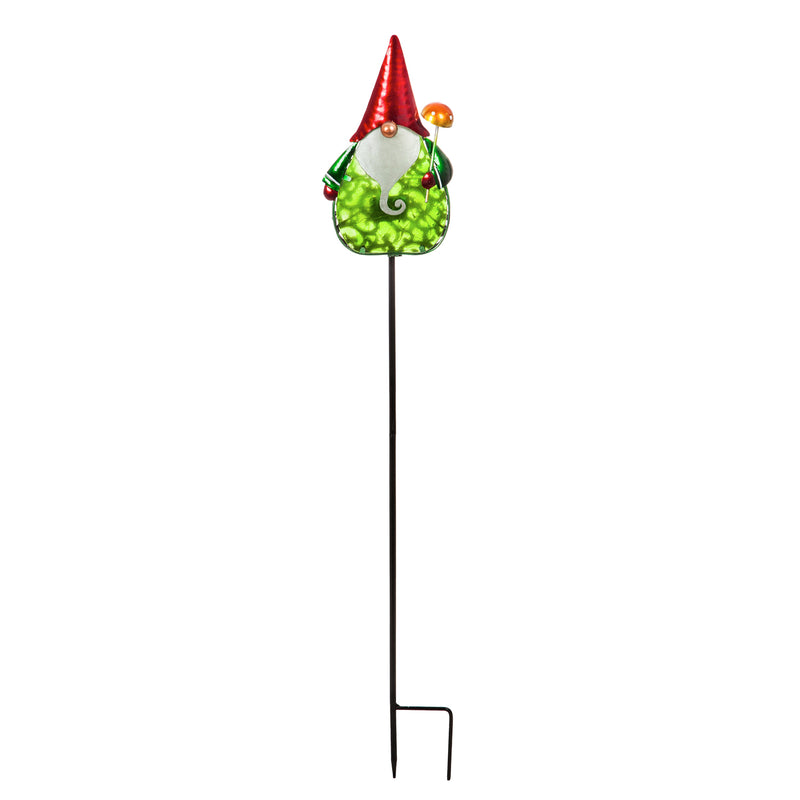 Evergreen Garden Stake,36"H Secret Solar Garden Stake, Gnome,3.15x6.1x38.19 Inches