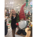 55"H Solar Holiday Gnome Statement Garden Statuary, 24.41"x16.54"x55"inches