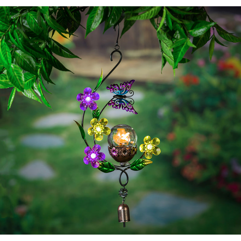 Solar Butterfly Hanging Garden Décor,9.06"x3.54"x15.75"inches