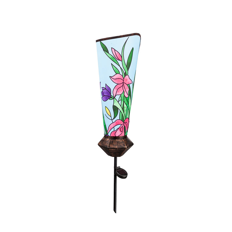 Solar Luminary Garden Stake, Floral,2sp7133