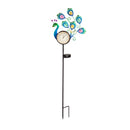 36"H Solar Peacock Thermometer Stake,2sp7230