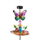 36"H Solar Garden Stake Bird Feeder, Spring Blossom, 2 Asst,2sp7248