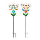 36"H Solar Drip Light Garden Stake, Butterfly, 2 Asst,2sp7250