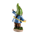 Chasing Lights Solar Hula Hoop Garden Gnome Statuary w/Dragonfly, 9.45"x5.51"x14.37"inches