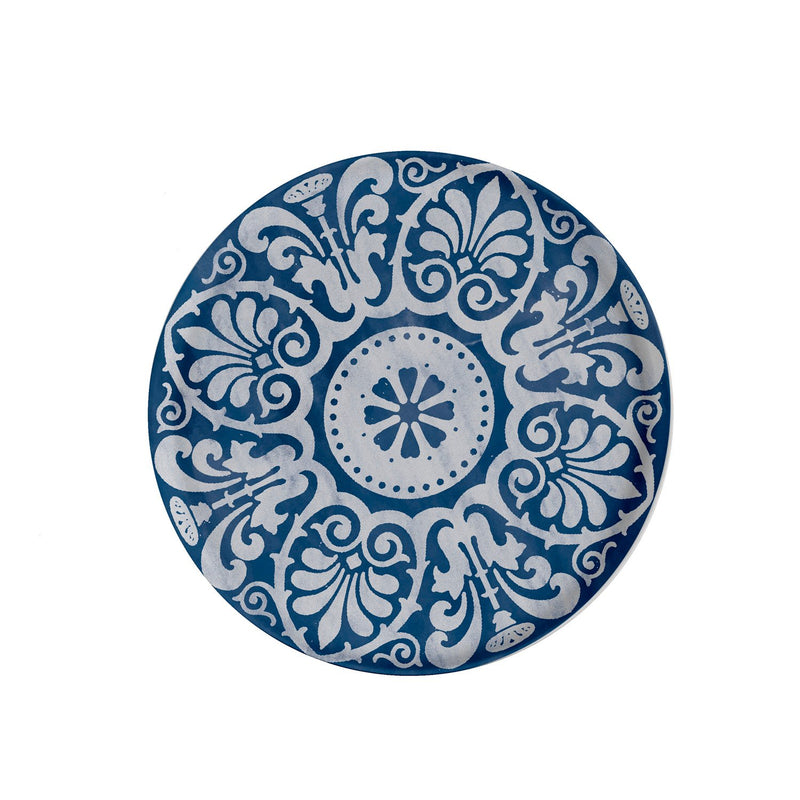 8" Melamine Salad Plate, Oasis Blue,2spr7020