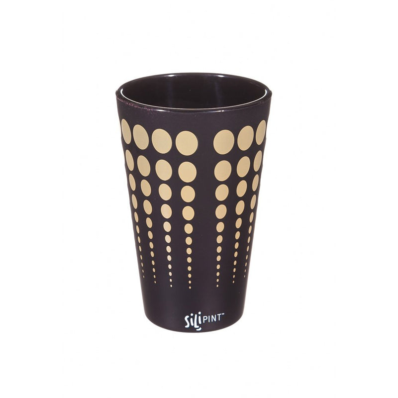 Evergreen Silipint, Pint, Black with Tan Dots, 3.62'' x 5.75 '' x 3.62'' inches