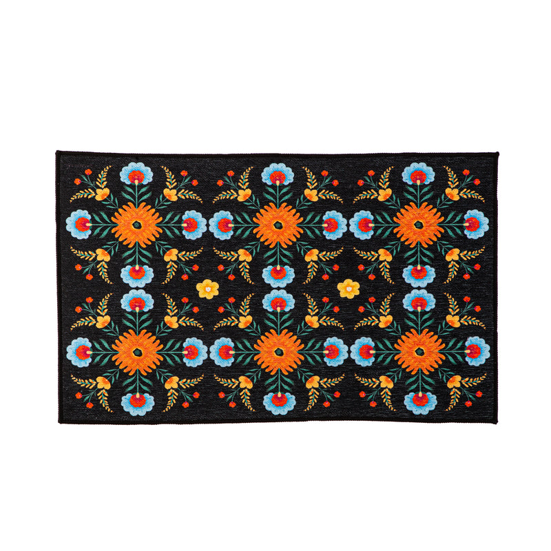 Dia de los Muertos Indoor/Outdoor Washable  Mat,2wm022