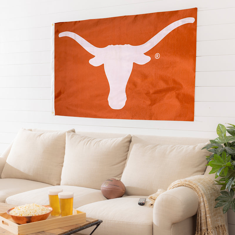 3'x5' Single Sided Flag w/ 2 Grommets, University of Texas,35234