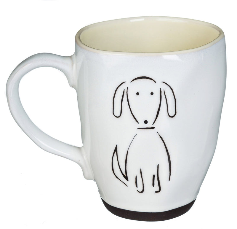 Evergreen Ceramic Cup Gift Set, 16 OZ, Pet Dog, 5.5'' x 3.8'' x 4.5'' inches
