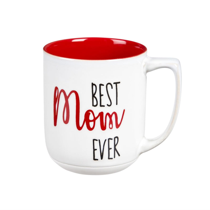 Ceramic Cup, 14 OZ, Best Mom Ever, 4.75"x3.62"x4.25"inches