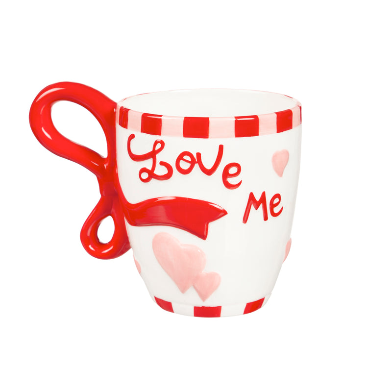 14 OZ Hugs Ceramic  Cup, 6"x3.75"x4.5"inches