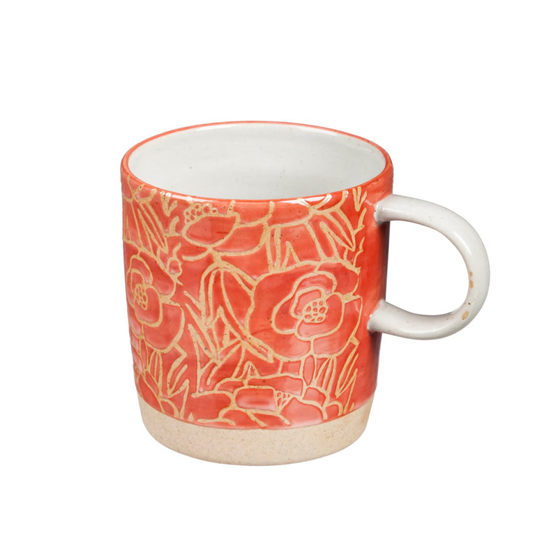 Porcelain Cup, 12 OZ, Artisan Series 4, Red,3asu006d