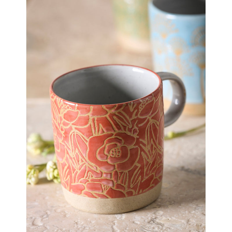 Porcelain Cup, 12 OZ, Artisan Series 4, Red,3asu006d