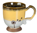 Artisan Series Cup, 14 OZ., w/stamped accents, Drifting Dandelion,3asu6888e