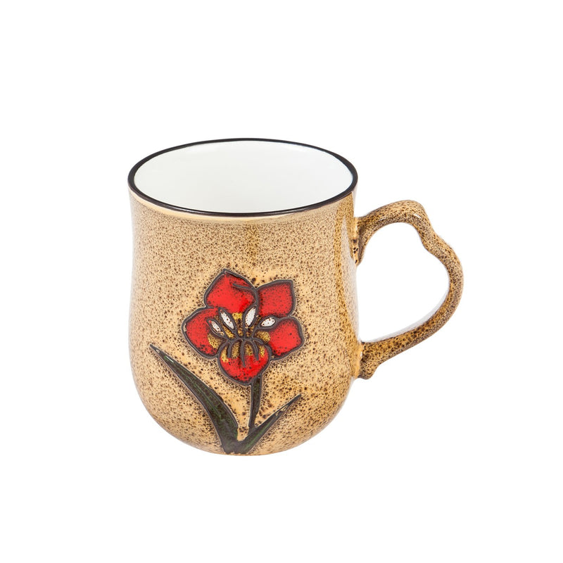 Artisan Series Cup, 10 OZ., Tan Wistful Floral,3asu7370d