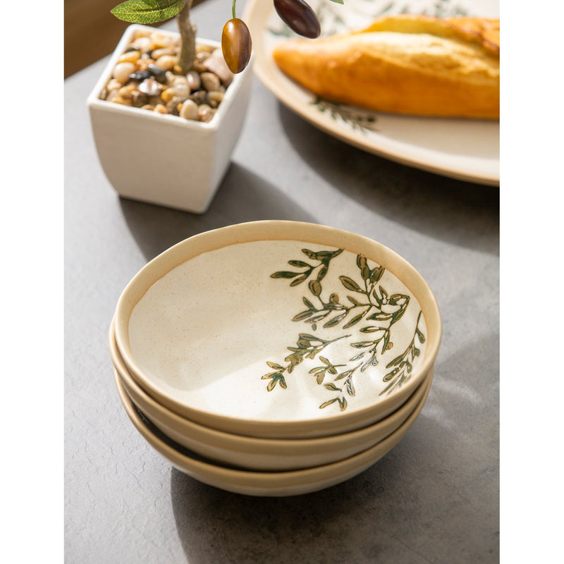 Ceramic Bowl, 20 oz., Olive Market Collection