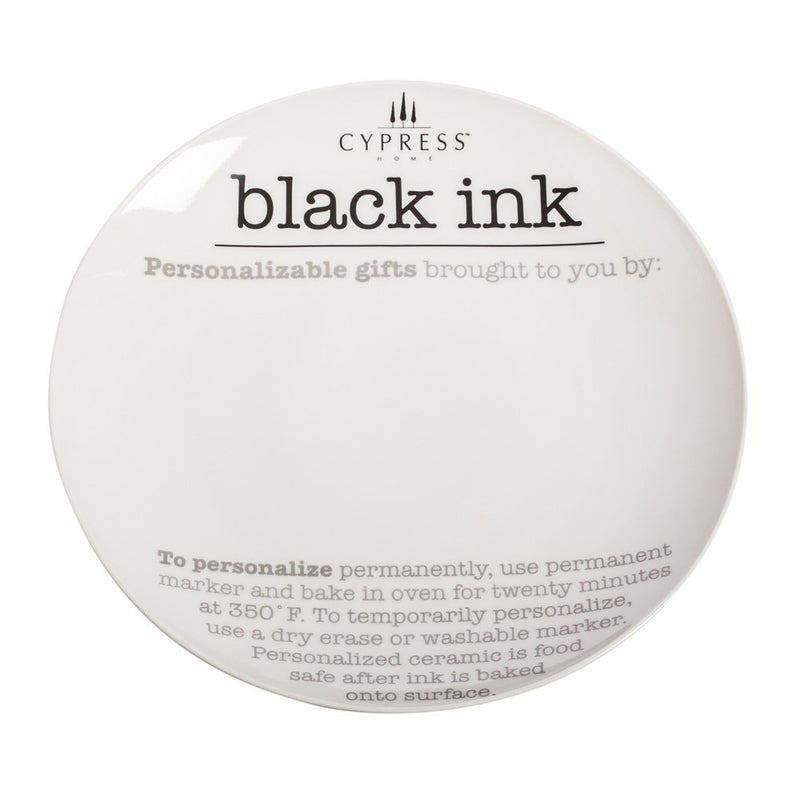 Point of Purchase Customizable Black Ink Platter,3chrpop