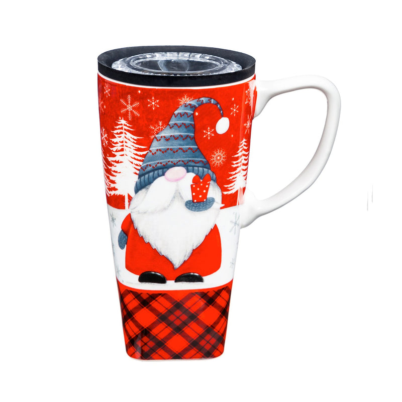 Ceramic FLOMO 360 Travel Cup, 17 oz., Winter Gnome,3clc96108