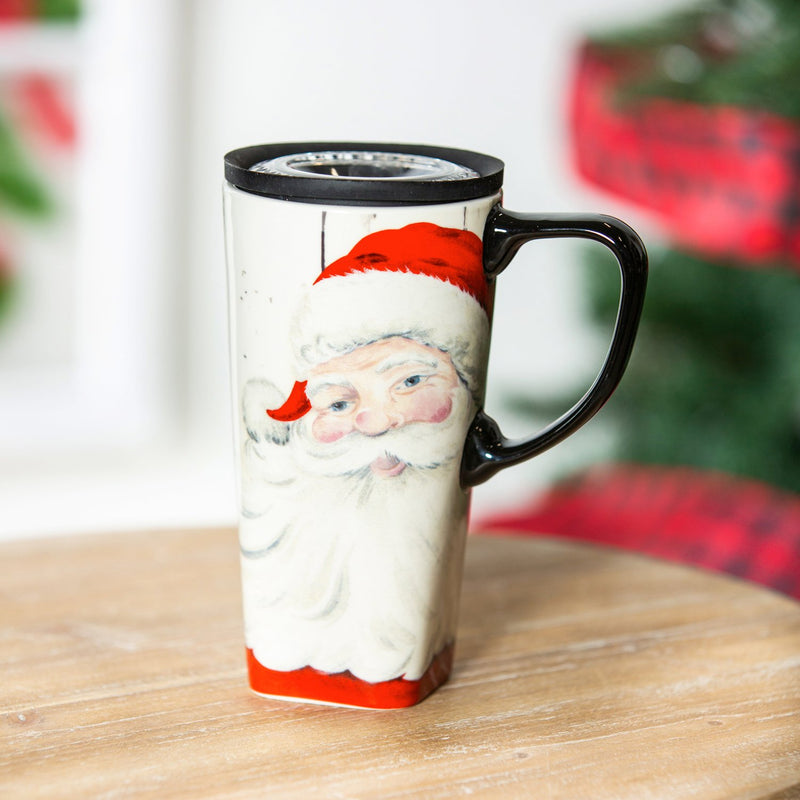 Ceramic FLOMO 360 Travel Cup, 17 oz., St. Nick,3clc96111