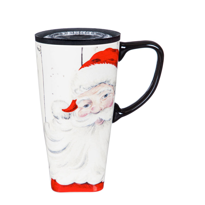 Ceramic FLOMO 360 Travel Cup, 17 oz., St. Nick,3clc96111