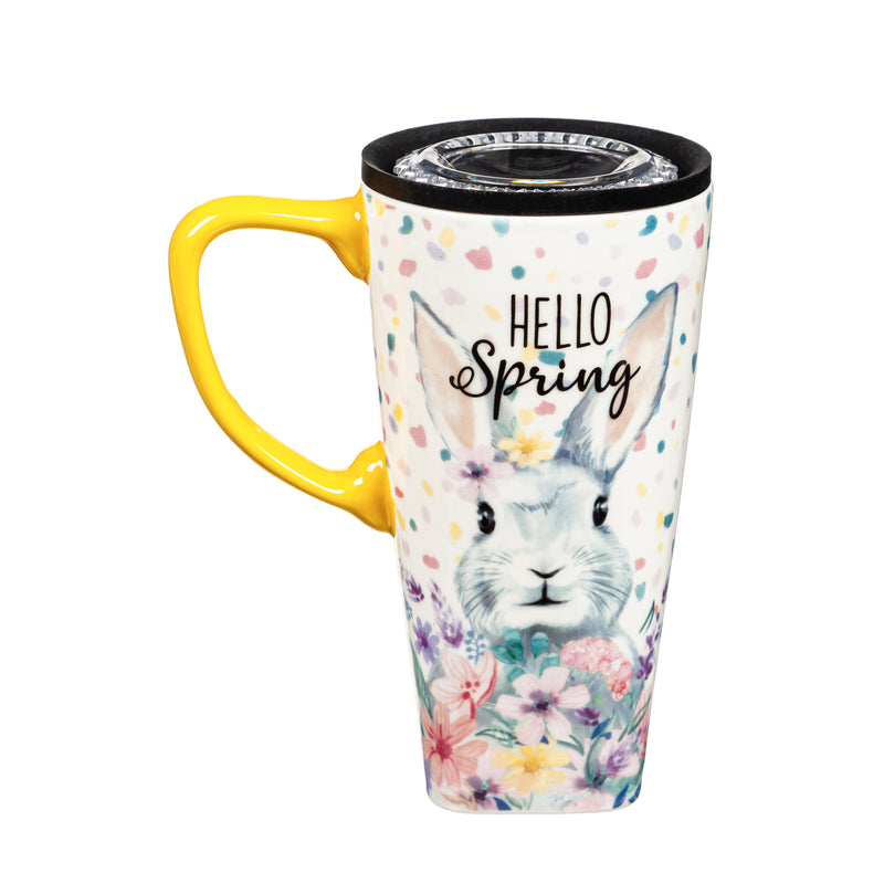 Ceramic FLOMO 360 Travel Cup, 17 oz., Hello Spring,3clc96114