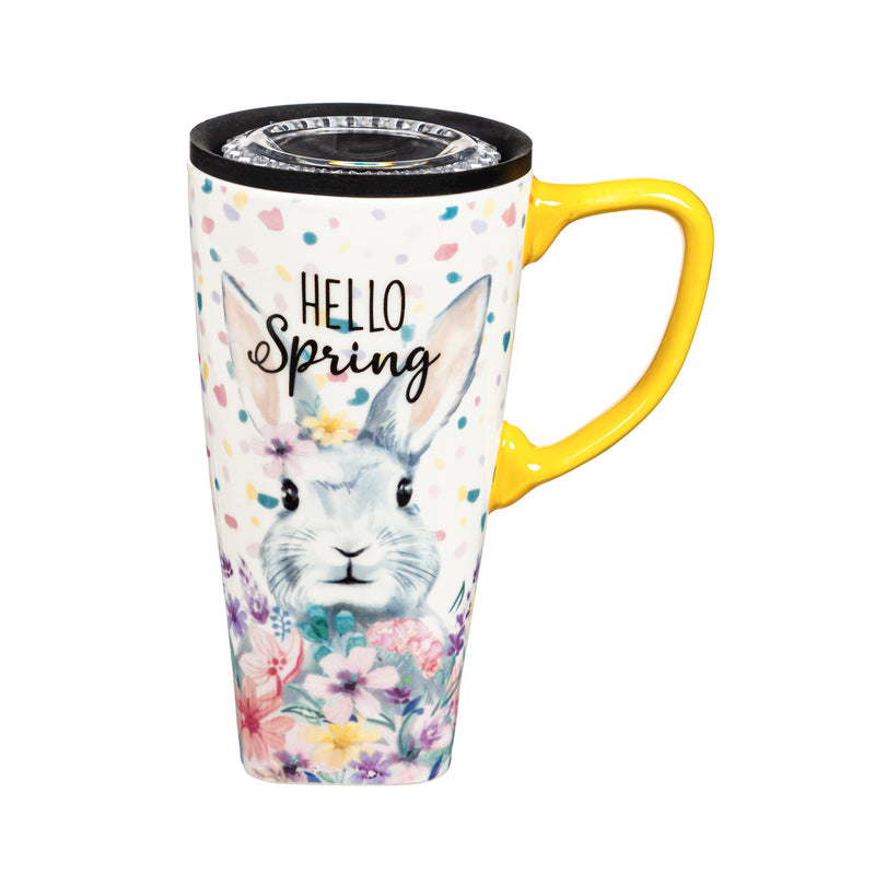 Ceramic FLOMO 360 Travel Cup, 17 oz., Hello Spring,3clc96114