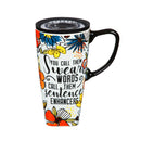 Ceramic FLOMO 360 Travel Cup, 17 oz., Swear Words,3clc96123