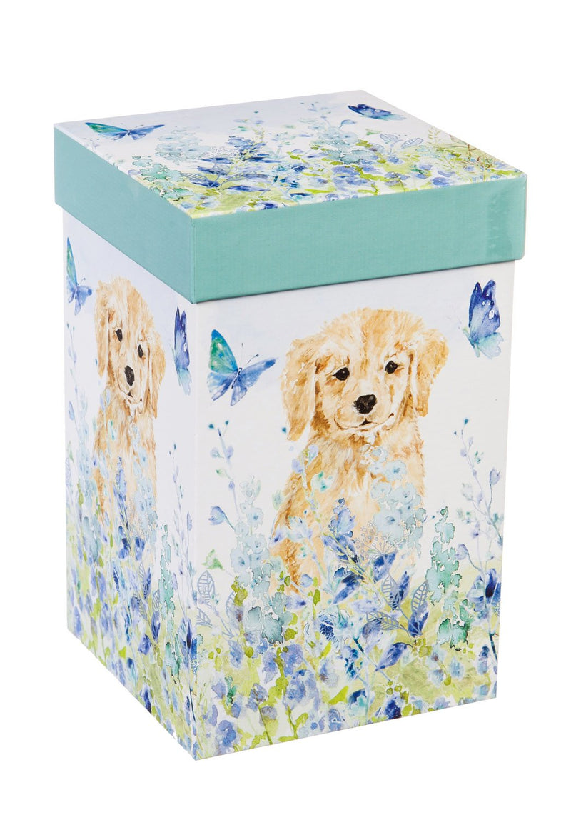 Ceramic Travel Cup, 17 OZ. ,w/box and Tritan Lid, Puppies in the meadow,3ctc007042