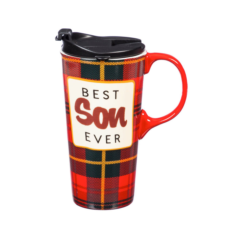 Ceramic Travel Cup, 17 OZ w/Box, Best Son Ever,3ctc016740e