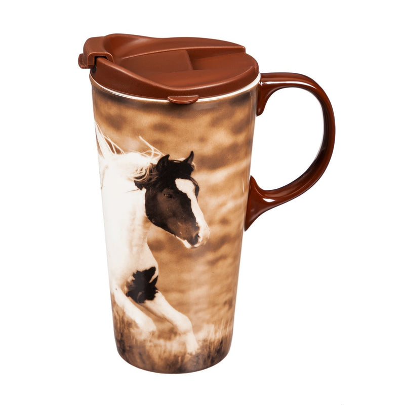 Realistic Horse Ceramic Perfect Cup, 17 oz.,3ctc5312