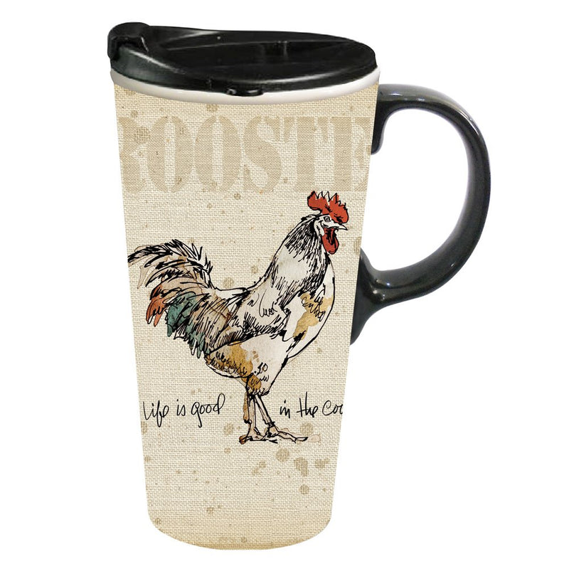 Ceramic Perfect Cup w/Box, 17 oz., Life is good in the coop,3ctc5850b